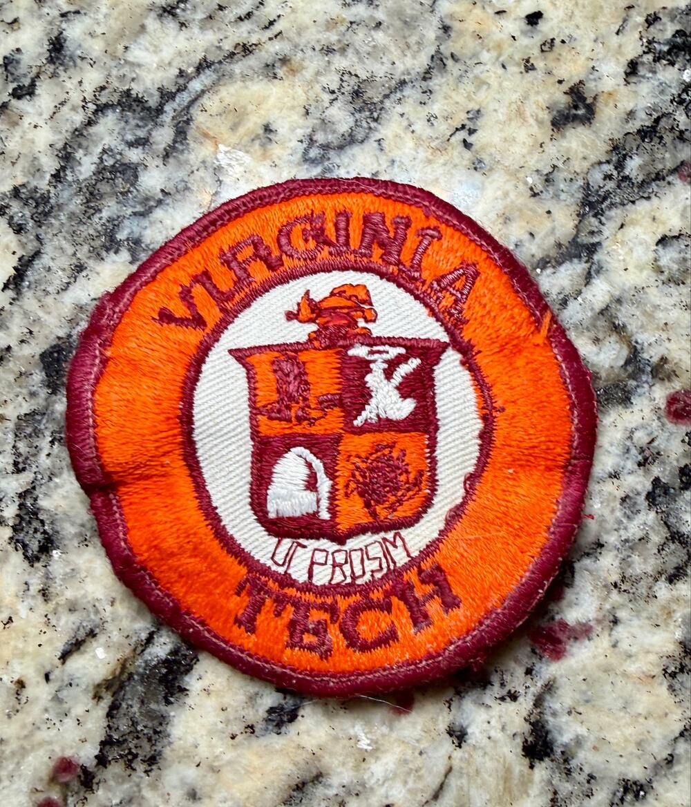 Vintage Virginia Tech Hokies Gobblers Embroidered Patch Lot of 2 VA Tech